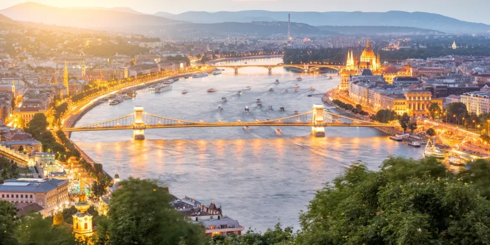 The Danube River in Budapest